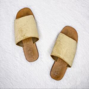 JAMES SMITH / Off Duty marigold slide sandals / 37